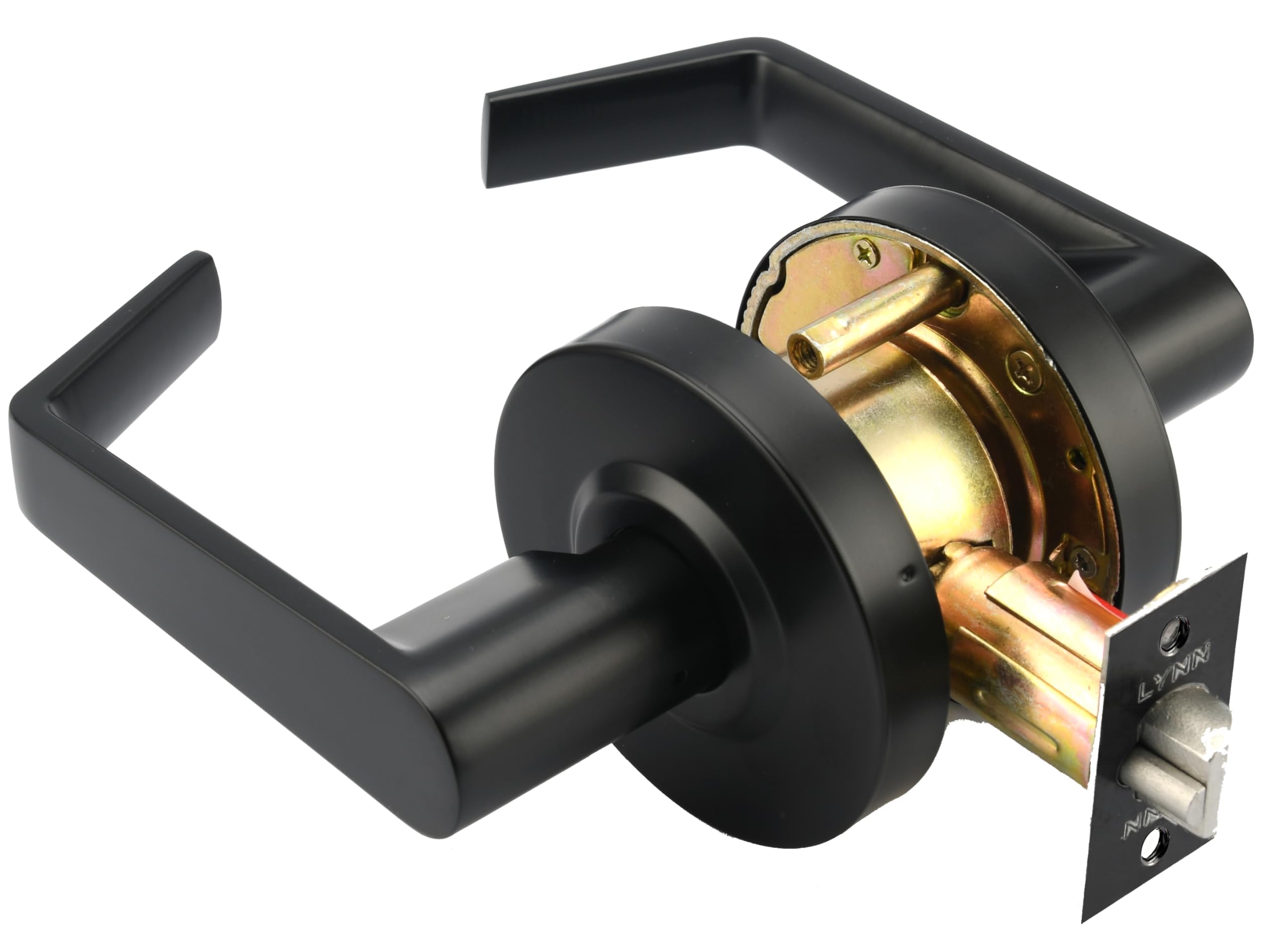 LYNN HARDWARE Commercial Door Lever Lock - Heavy-Duty Locking Door